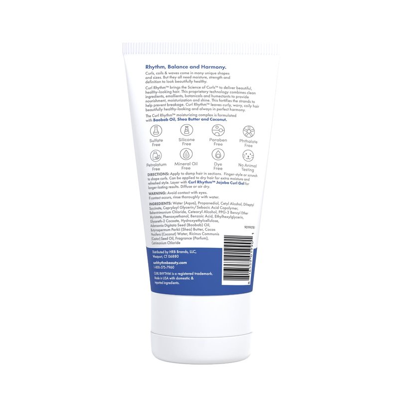 Curl Rhythm Defining Curl Cream - Hair Moisturizer for Curly Hair - Curl Styling Cream for Frizz Control, Bounce, and Shine - Sulfate Free - 6 oz