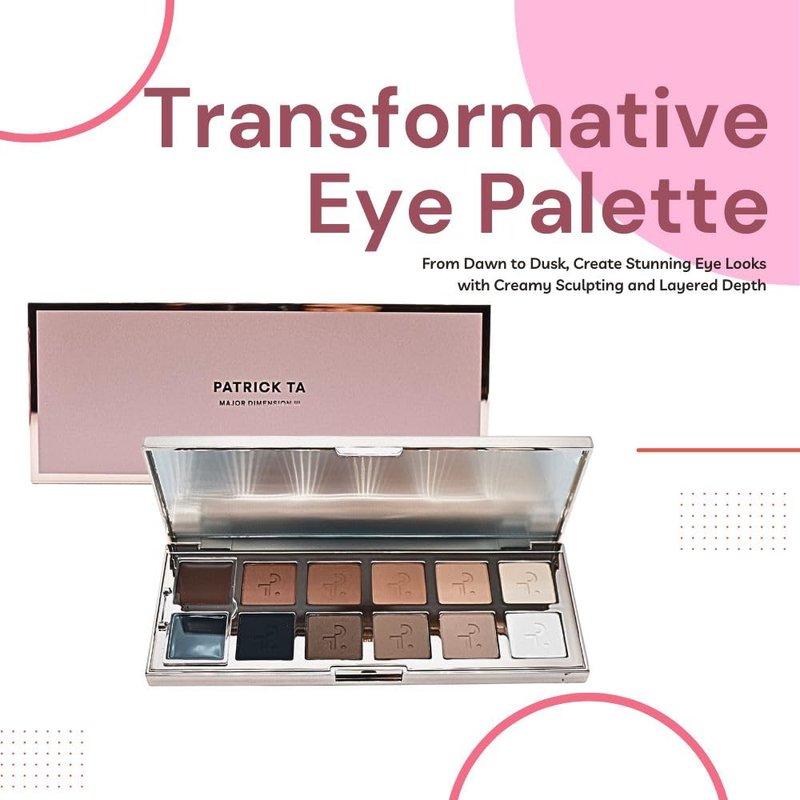 Patrick Ta Matte Eyeshadow Palette - Major Dimension III | Versatile Shades for Stunning Looks