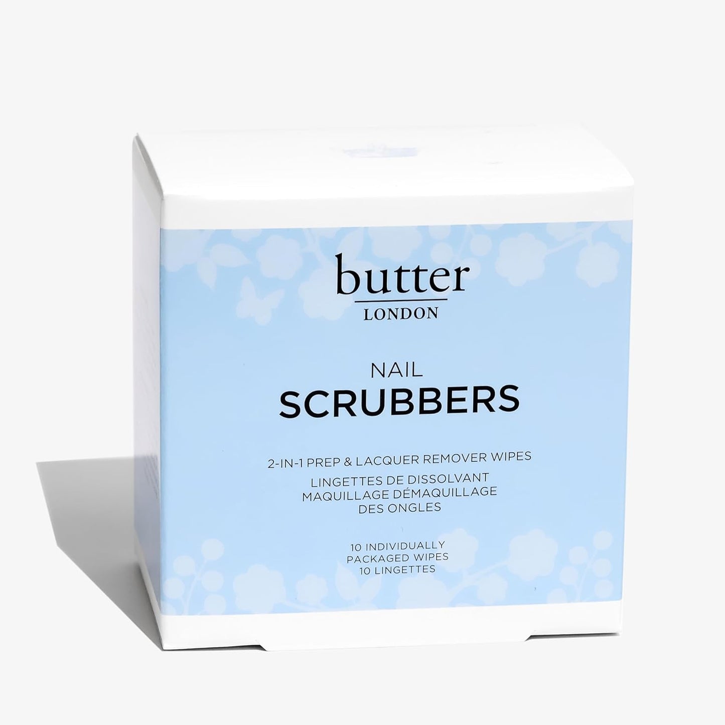 Butter LONDON 2-in-1 Nail Polish Remover Pads - Travel-Friendly Gel Scrubbers, Cruelty-Free