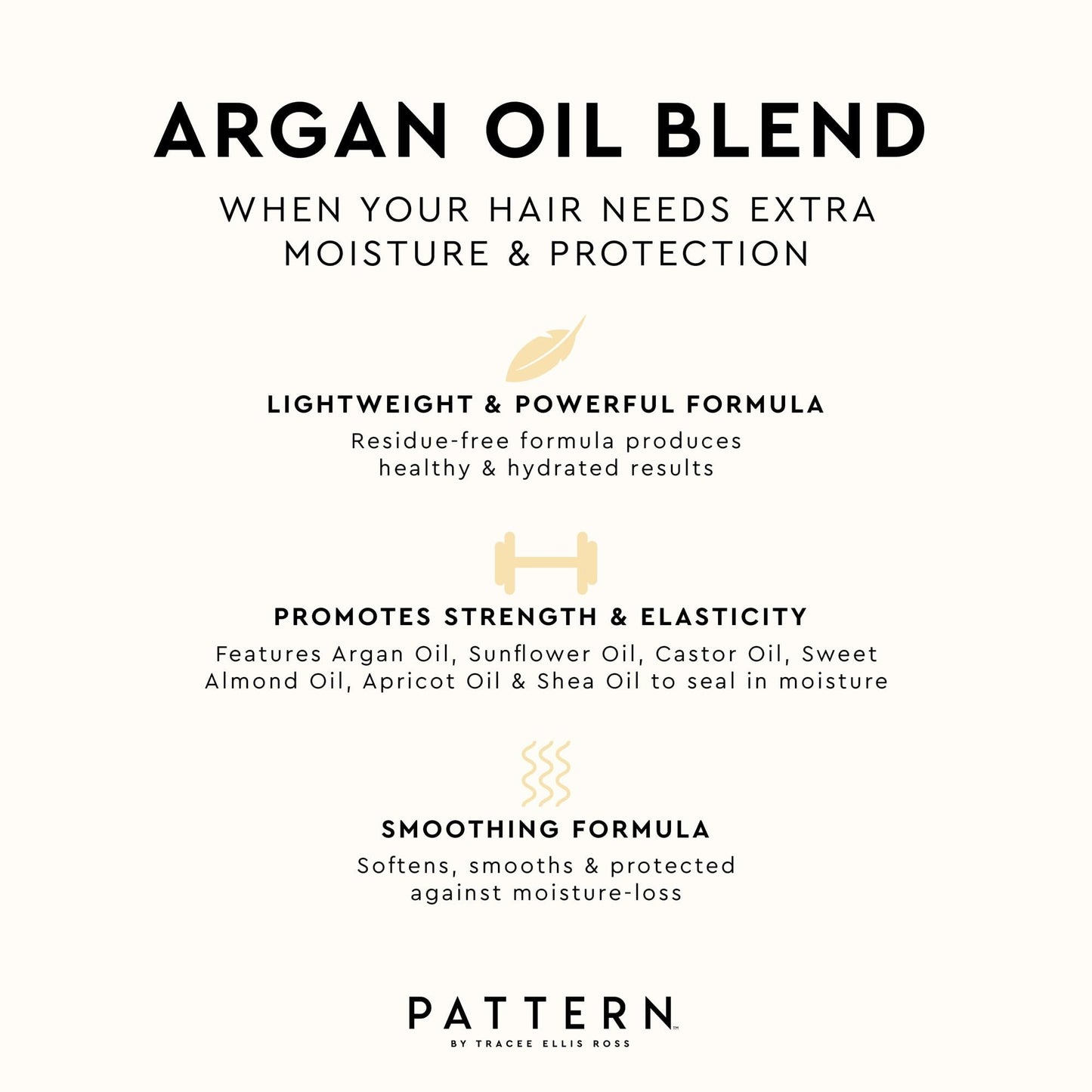 PATTERN Beauty by Tracee Ellis Ross Argan Oil Hair Serum, 3.9 Fl Oz, Rich Moisture and Shine Boost for Curlies, Coilies and Tight-Textured Hair, 3a-4c