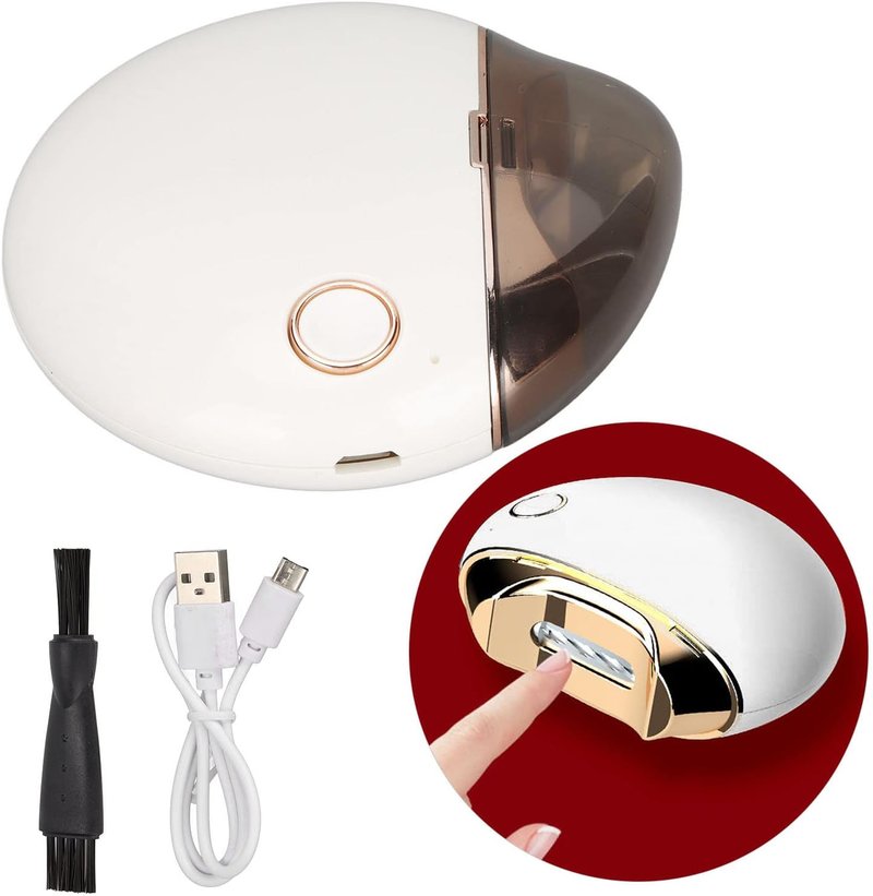 Automatic Electric Nail Clipper - Safe & Splatter-Free Design for Kids & Seniors | Compact White