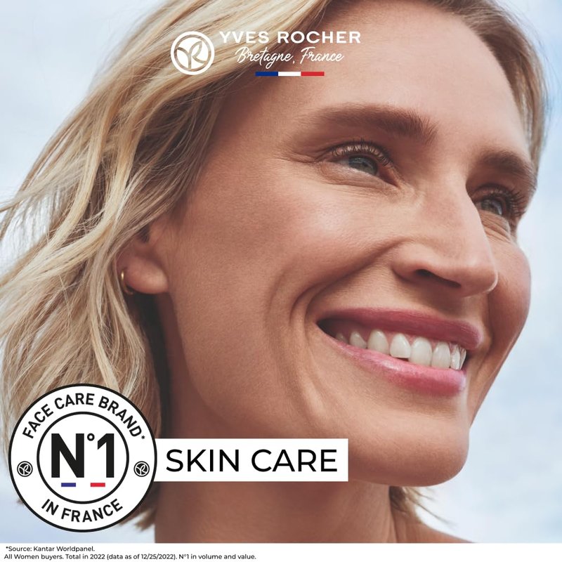 Yves Rocher Hydra Végétal 48 Hour Moisturizing Gel Cream | Face Moisturizer for Normal to Combination Skin| Hydrate & Plump| 1.6 fl oz