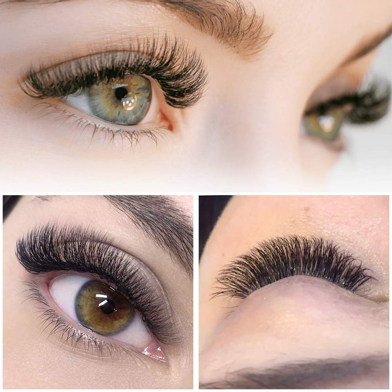 Premade Volume Eyelash Extensions 7D-D-0.07-9-16mix Long Stem Premade Fans Eyelash Extensions .07 .10 Premade Volume Fans Volume Lash Extensions C D Curl(7D-D-0.07,9-16 mix)