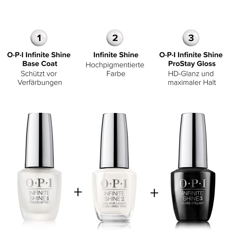 OPI Infinite Shine 2 Long-Wear Lacquer, Funny Bunny, White Long-Lasting Nail Polish, 0.5 fl oz