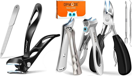 Slanted Toenail Clippers for Thick Toenails - Angled Head Nail Trimmers for Seniors