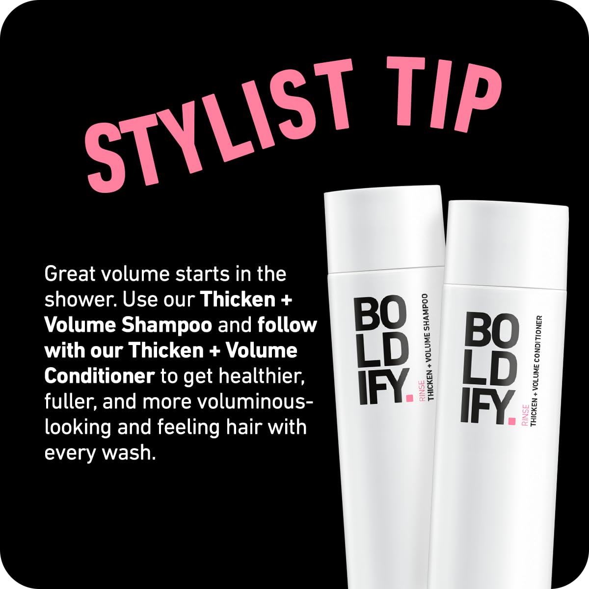 Boldify Dry Texture Spray - Hair Volumizer and Texturizing Spray for Fine Hair - Stylist Recommended Volume Products for Women & Men