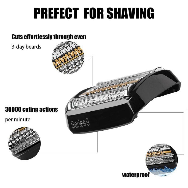 Series 9 Electric Shaver Replacement Head 92B Compatible with Braun S9 Sport Replacement Head, 92B Foil Blades for All Series 9 Shavers 9477cc,9330s,9465cc,9460cc,9419s,9390cc,9385cc
