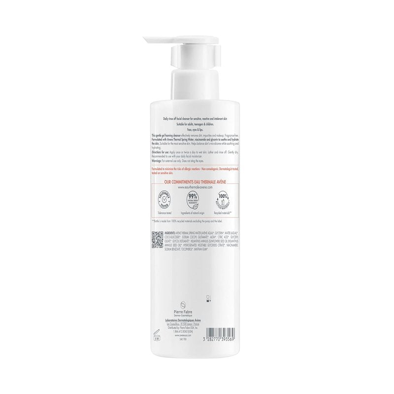 Avène Daily Foaming Facial Cleanser - Gentle Face Wash for Sensitive Skin | Glycerin & Niacinamide, Fragrance-Free