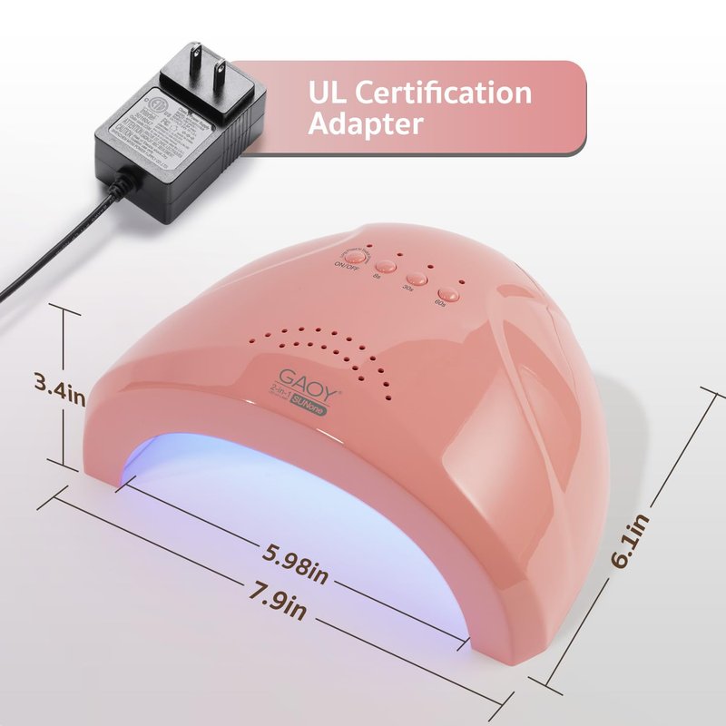 GAOY Fast Curing Lamp Professional Salon-Graded UV LED Curing Light with Powerful 30 LED Beads and Automatic Infrared Sensor 3 Timers for Gel Nail Polish Acrylic Gel Nail Dryer