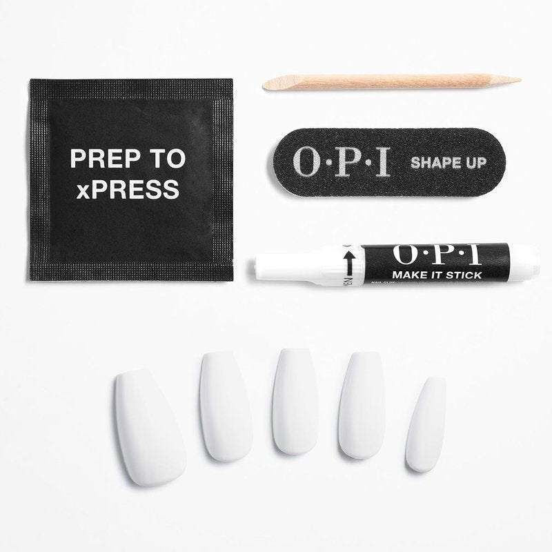 OPI xPRESS/ON Ask For A Raise | Holographic Green Long Coffin Press On Nails | With Nail Glue | Long Lasting, Reusable, Non-damaging