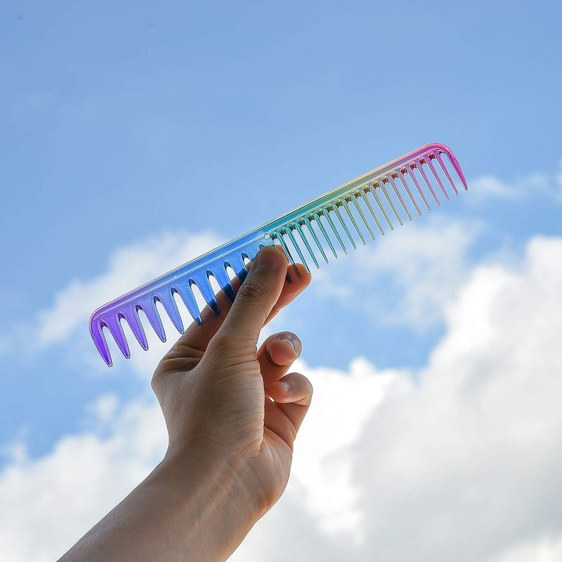 Aethland Toddler Hair Brush Set - Detangling Brush for Curly Hair and Rainbow Color Hairdressing Comb for Fine Thick Hair