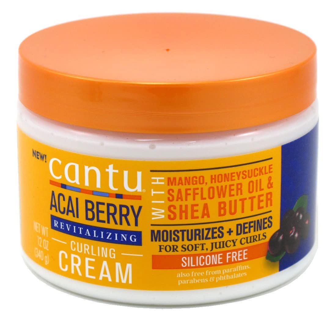 Cantu Acai Berry Curling Cream Revitalizing 12 Ounce