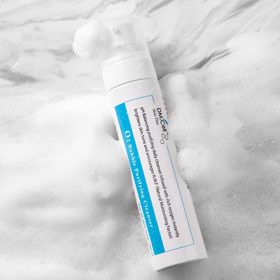 DM.Cell | O2 Oxygen Bubble Facial Cleanser for professional use, Before Mocroneedling cleanser, purifying and rejuvenating | pH Balancing Foaming Treatment for all skin | Korean skincare, 3.38 fl.oz