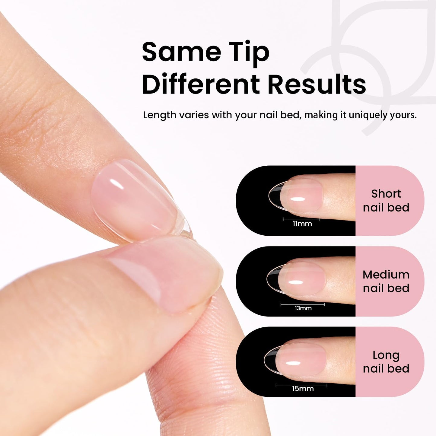 Beetles Gel Nail Kit Short Almond, with Dehydrator and Primer, 576Pcs Half Matte Etch-X Gel Nail Tips Solid Nail Glue Mini Lamp Acrylic Tips Easy DIY Extension Set Gift for Women
