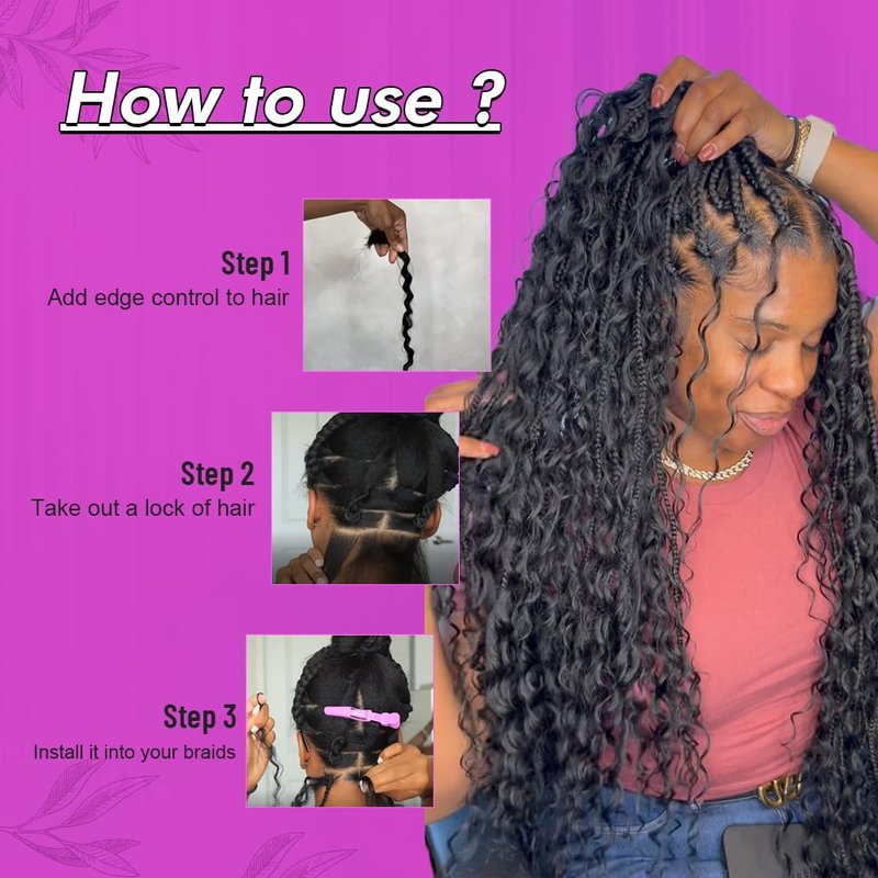 16Inch 110gNatural Black 100% Virgin Hair Extensions Human Braiding Hair for Boho Braids