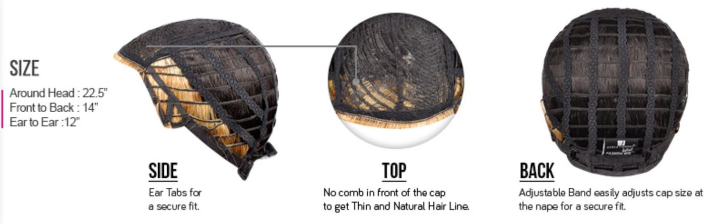 Sensationnel Instant Fashion Wig - Ifw Gigi Synthetic Quick On The Go Styling Comfort Pre Made Styled (1B OFFBLACK)