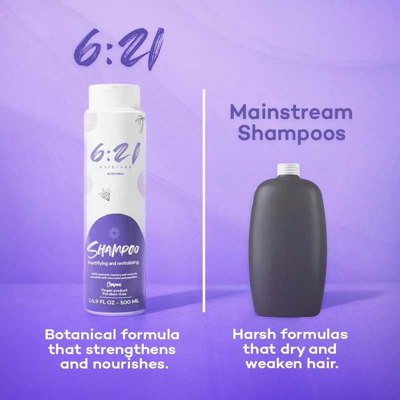 Onion and Rosemary Hair Growth Shampoo for Hair Loss and Thinning, Sulfate-Free, 16.9oz, 621 By Kika Nieto