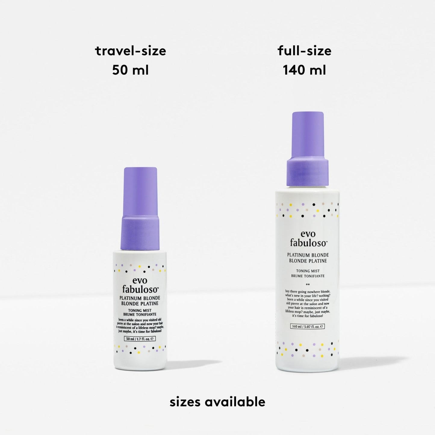 EVO Fabuloso Platinum Toning Mist - Leave-In Heat Protection Hair Toner for Blonde & Grey Hair - Tones, Protects & Detangles - 4.7 fl oz