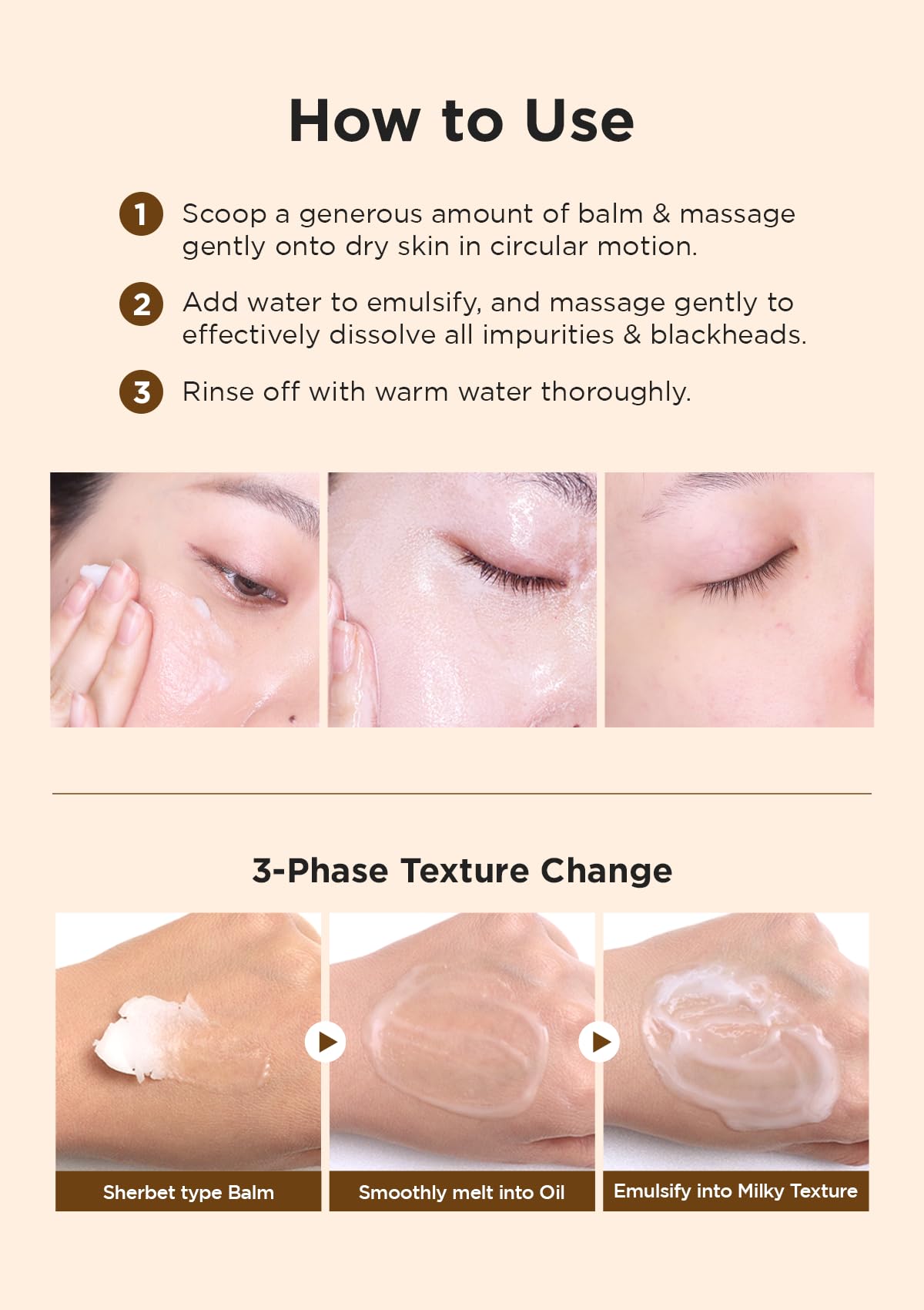 Hanskin BHA Pore Cleansing Balm – Korean Melting Balm Cleanser, Gentle Makeup Remover for Oily & Combination Skin | Solid-to-Oil Cleanser with BHA & Nourishing Oils | K-Beauty | 2.82 oz