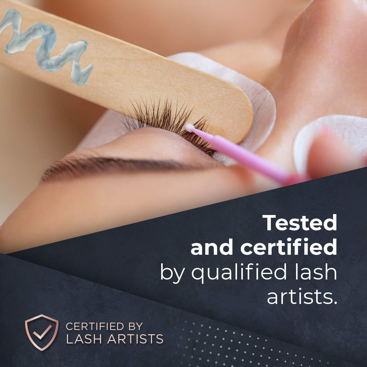 Elite Power Eyelash Extension Glue & Remover Gel | 8 Week Retention, 1-2 Second Drying Time | Deep Black Color | Latex Free | Super Fast Professional Removal | Easy to Control | Professional Lash Supp