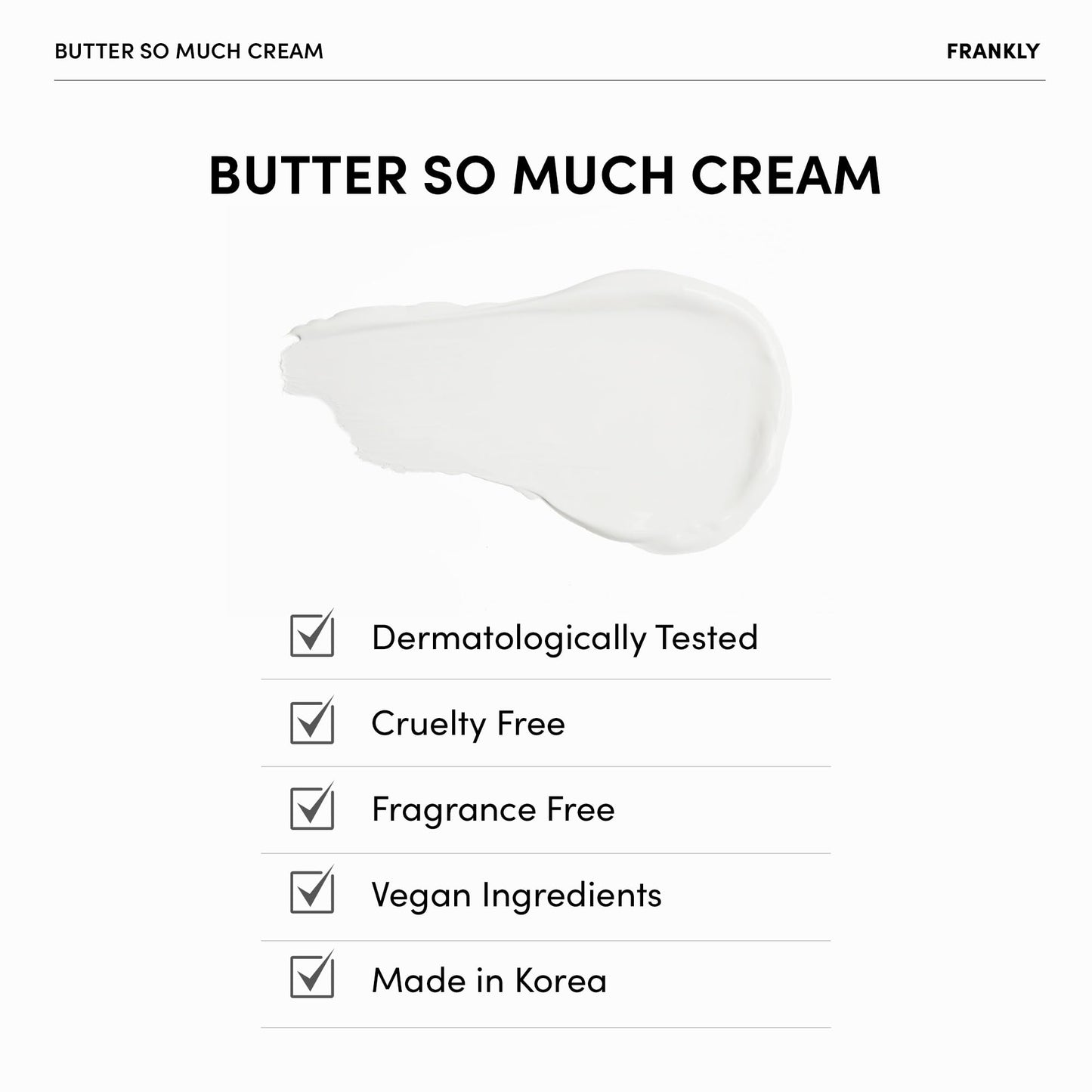 FRANKLY Butter So Much Cream Jumbo - Intense Moisturizing Face Moisturizer with 20% Vegan Butter & Plant Oils, 5% Murumuru Butter & 6.3% Jojoba for Dry & Sensitive Skin - 2.7 fl. Oz.