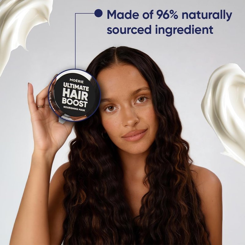 Moerie Mineral Hair Growth & Repair Mask – Hair Loss treatment Mask – Hair Regrowth For Longer, Thicker, Fuller Hair - Vegan Friendly – Paraben & Silicone Free