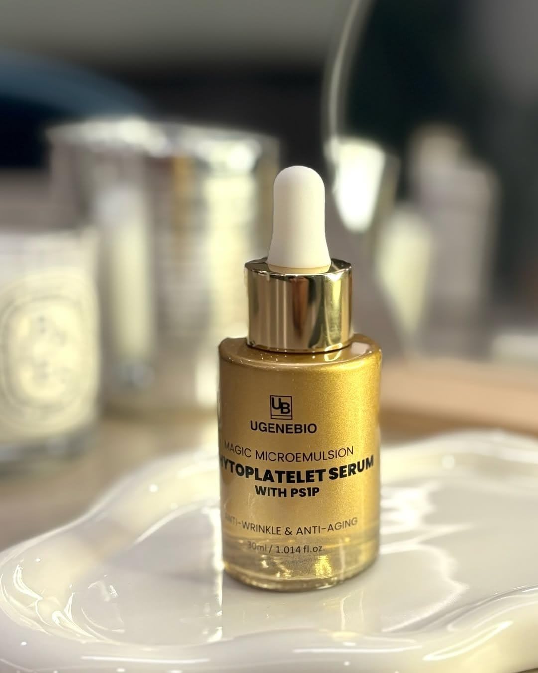 GreenEco Phytoplatelet Serum – Antioxidant, Hydrating K-Beauty Skincare - Advanced Anti-Wrinkle Treatment with PS1P, Niacinamide & Vitamin C