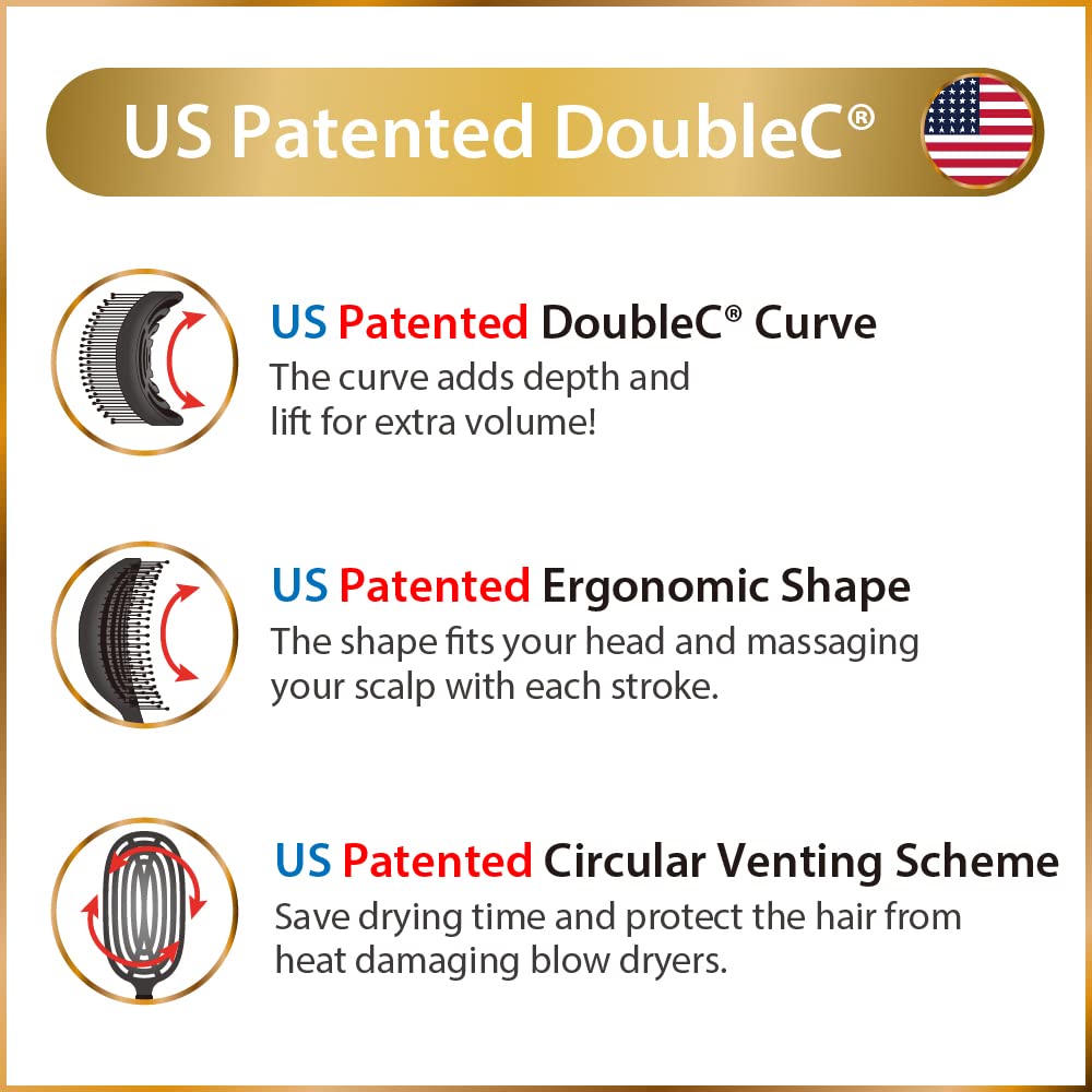 NuWay U.S. Patented Curved and Vented DoubleC PRO and DoubleC 2 in 1 set