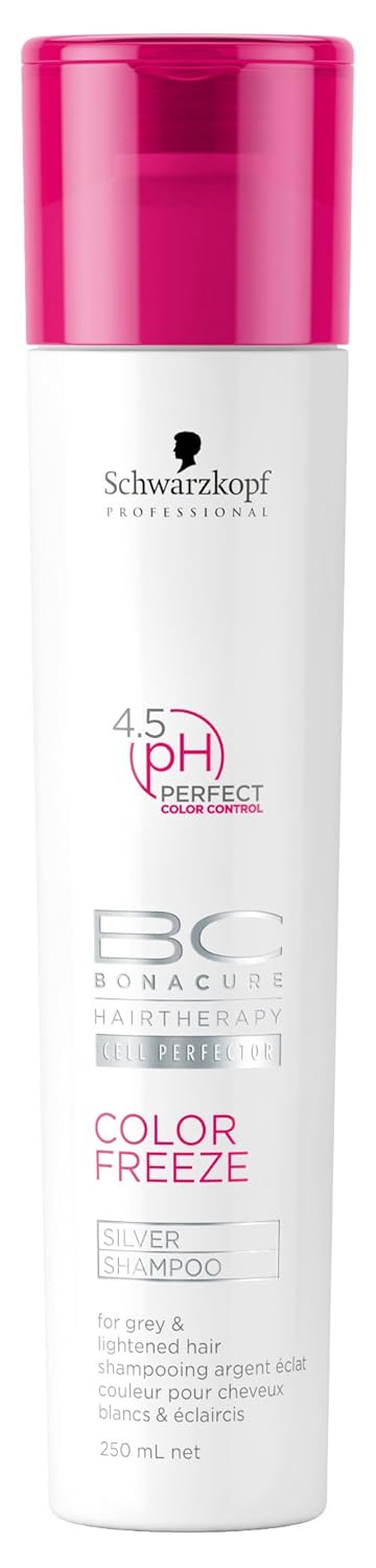 BC Bonacure Silver Shampoo - Color Freeze Formula for Radiant Hair | 8.5 Ounces