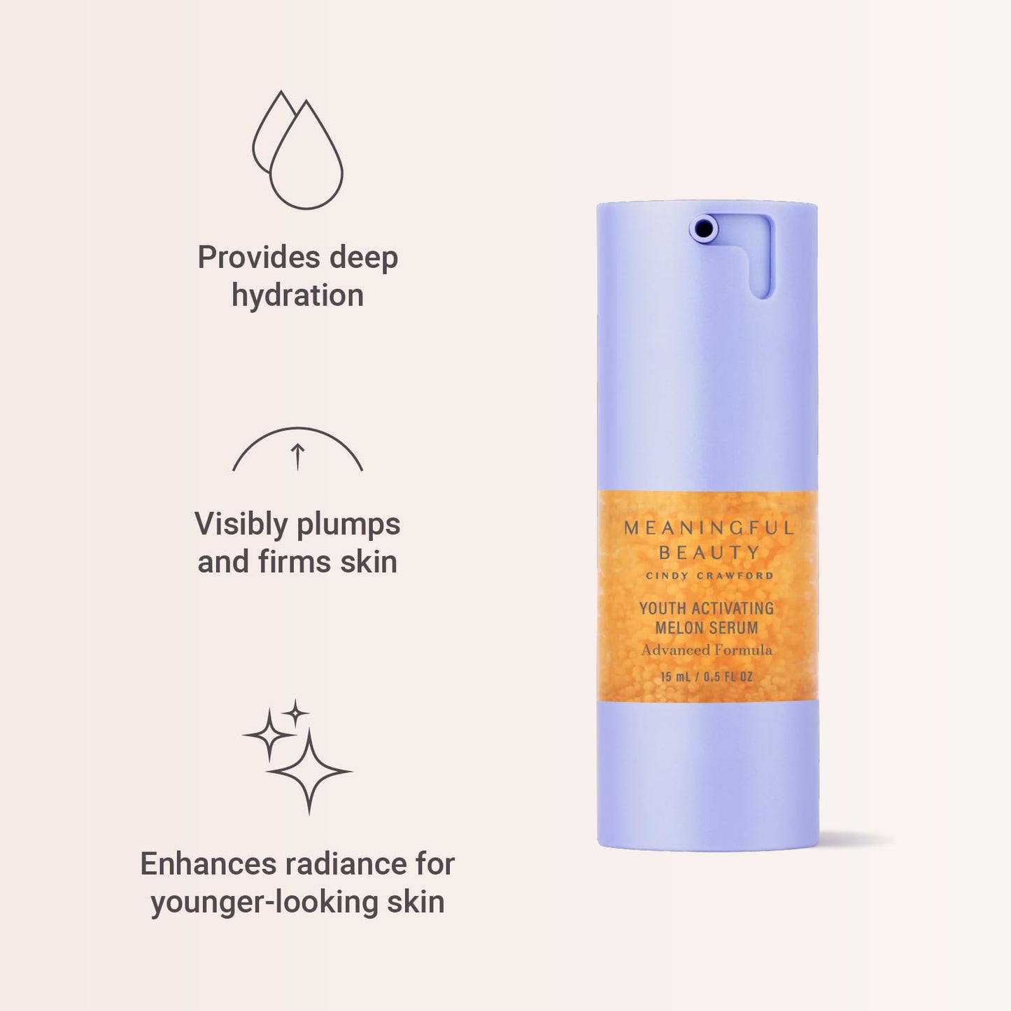 Meaningful Beauty Youth Activating Melon Serum 0.5 Fl Oz (Advanced Formula)