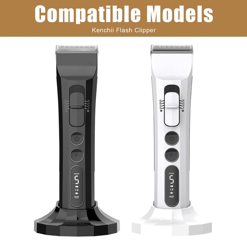 Ruzros Flash Clipper Professional Detachable Replacement Blades,Compatible with Kenchii Flash Clipper Blade, Black (7 FC (2 Pack))