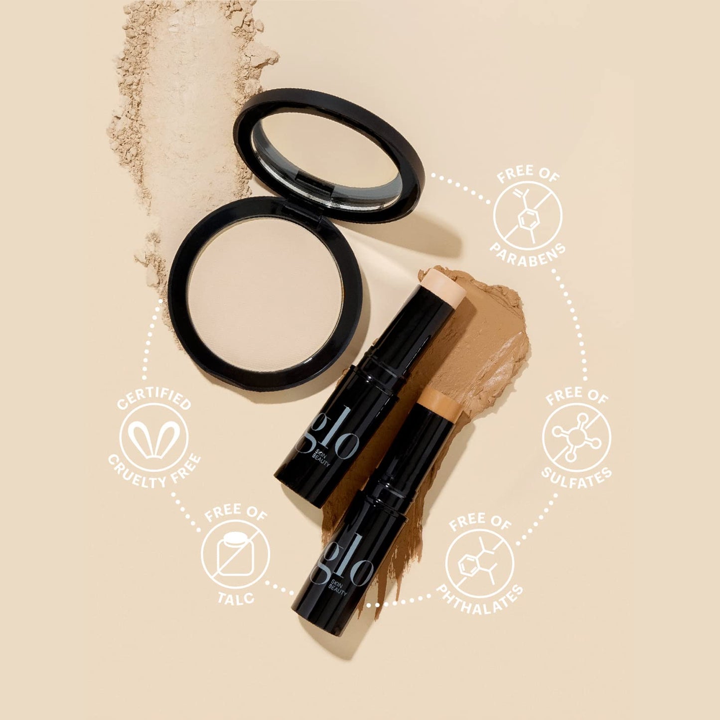 Glo Skin Beauty Luminous Liquid Mineral Foundation Makeup with SPF 18 (Porcelain) - Improves Uneven Skin Tone, Smooths & Corrects Imperfections, Sheer to Medium Coverage, Dewy Finish