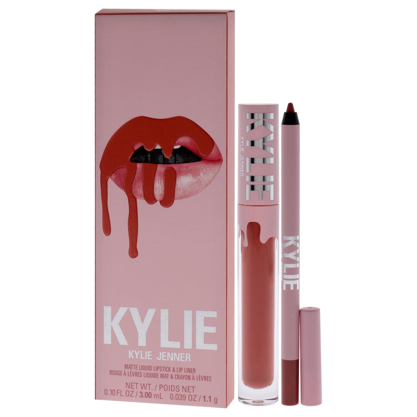 Matte Lip Kit - 505 Autumn by Kylie Cosmetics for Women - 2 Pc 0.10 oz Matte Liquid Lipstick, 0.03 oz Lip Liner