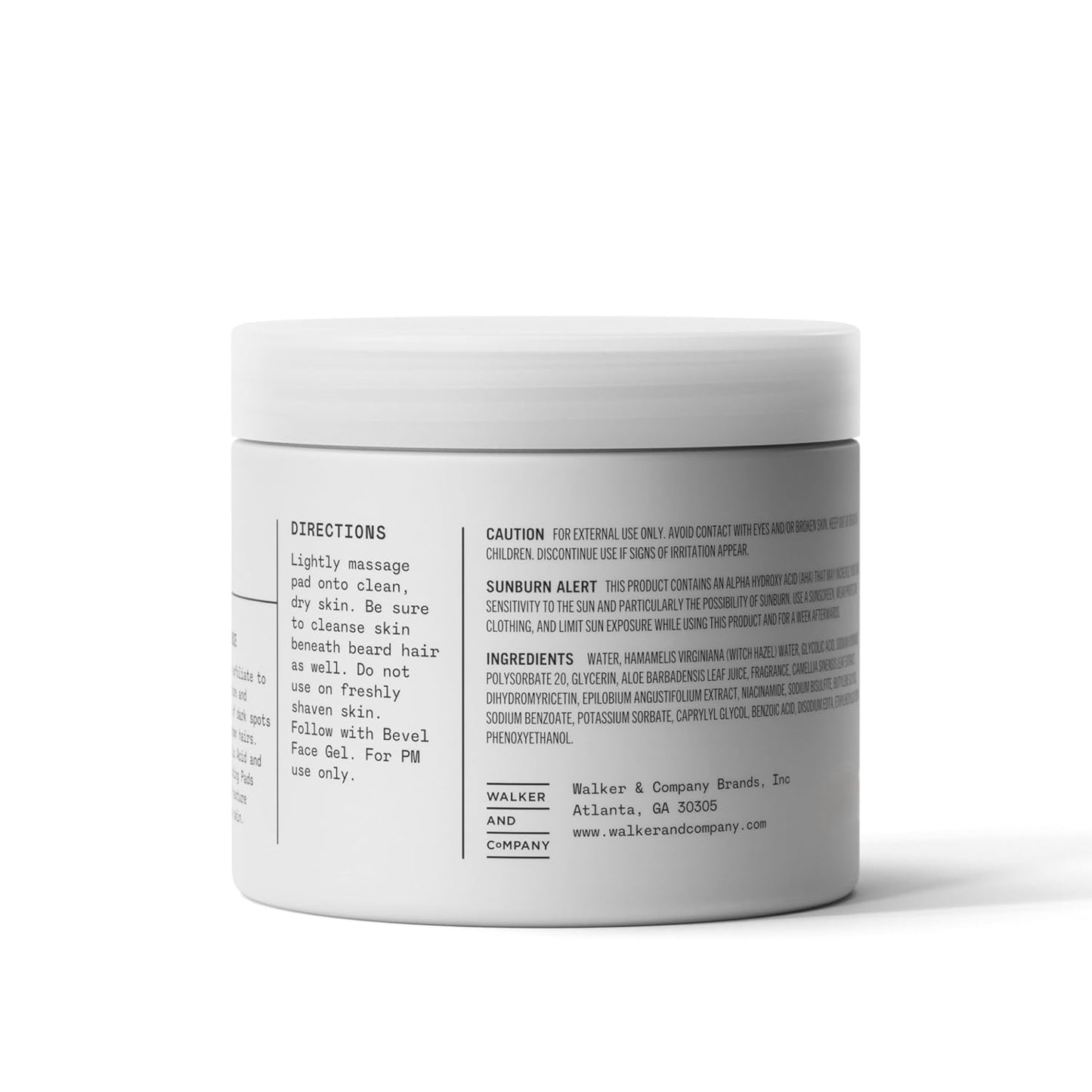 Bevel Glycolic Acid Toner Pads - Exfoliating Face Treatment for Even Skin Tone | 45 Count (Pack of 2)