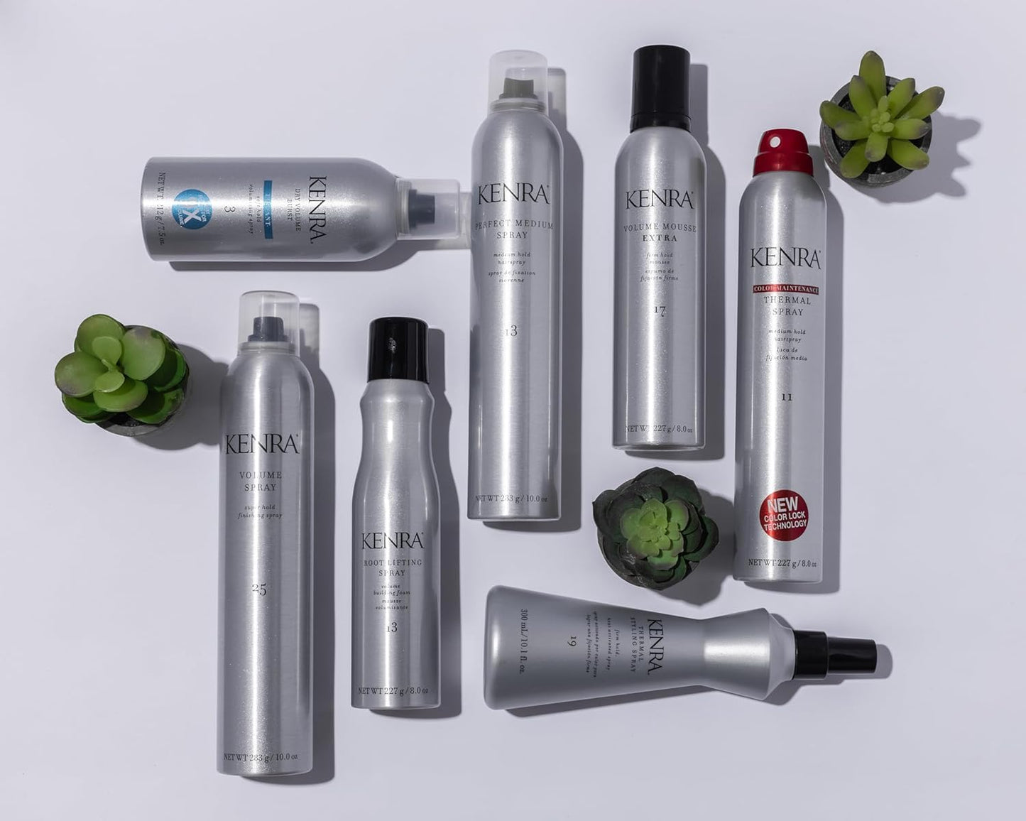 Kenra Professional Thermal Styling Spray 19 | Heat Protection | Firm Hold Heat-Activated | Tames Frizz, Flyaways & Adds Shine | All Hair Types | 10 fl. Oz (2-Pack)