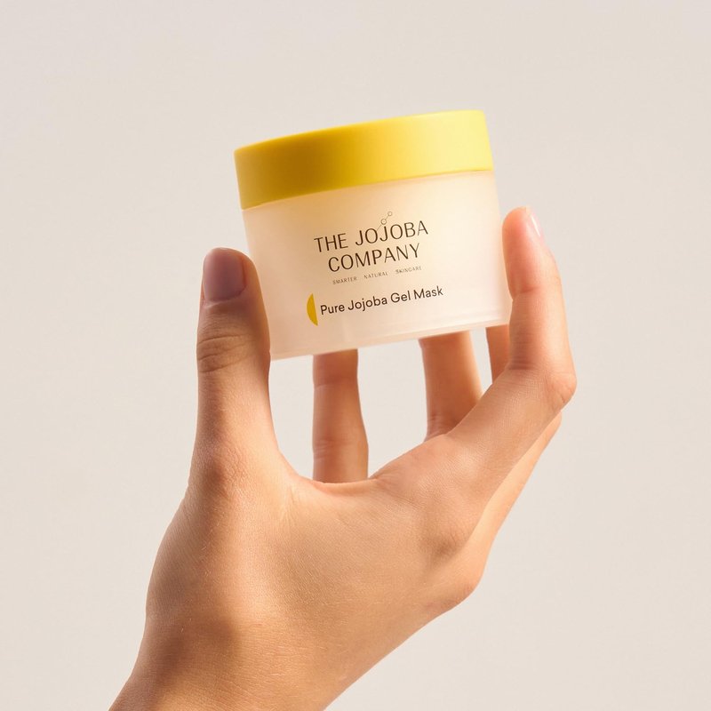 Jojoba Pure Gel Mask - Hydrating Overnight Face Mask for Dry & Sensitive Skin | Lightweight Soothing Gel with Vitamins A, D & E, 3.4 oz