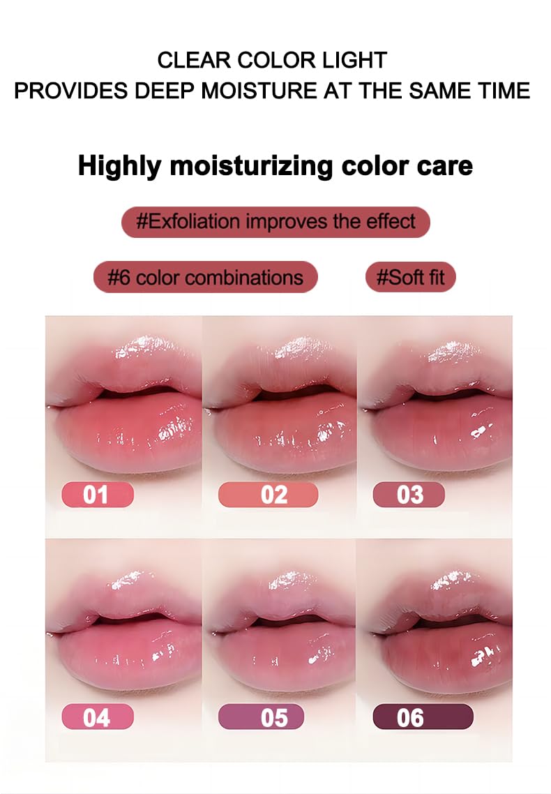 Dau Dau Lip Balm Tint, Moisturizing, Plumping Lip Butter Balm Lip Mask, Hydrating Lip Gloss Balm for Hydration and Soft Lip with Fruit Essence