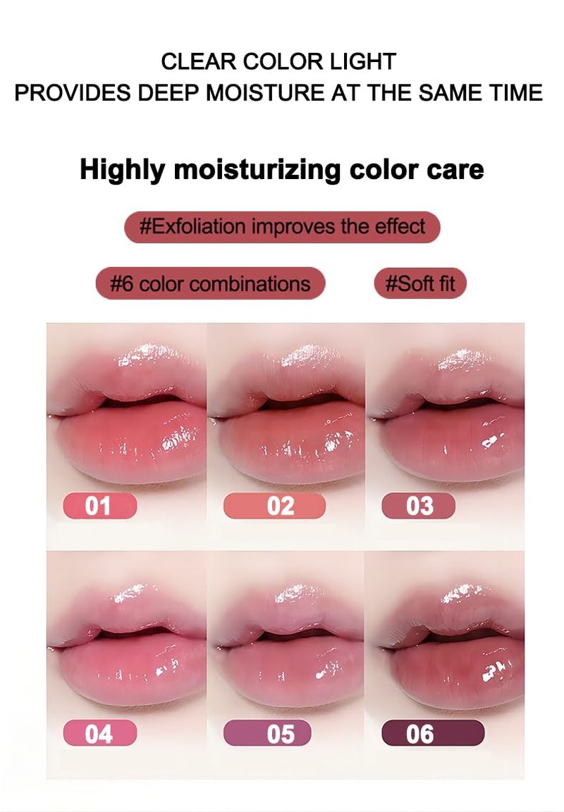 Dau Dau Lip Balm Tint, Moisturizing, Plumping Lip Butter Balm Lip Mask, Hydrating Lip Gloss Balm for Hydration and Soft Lip with Fruit Essence
