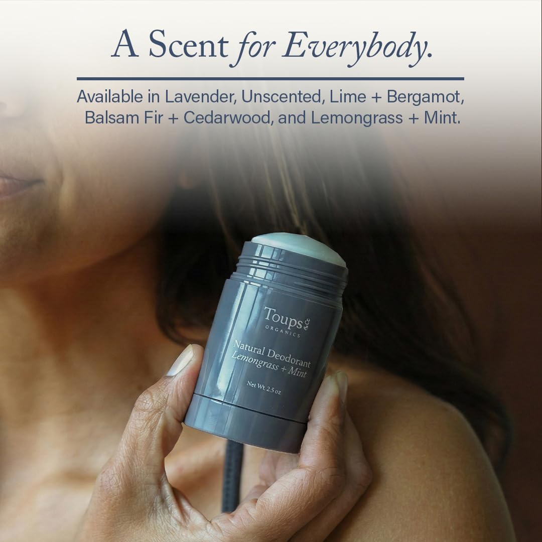 Toups & Co Natural Lavender Deodorant | Aluminum & Baking Soda Free | Grass-Fed Tallow Formula | Long-Lasting Odor Protection | Gentle for Sensitive Skin | Clean, Non-Toxic Deodorant