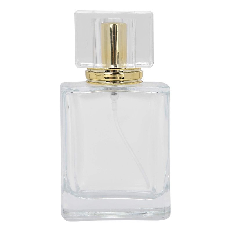 Sonew 6PCS 50ml Glass Spray Bottles, Refillable Perfume Bottles Perfume Mist Atomizer Dispenser Empty Bottle, Clear Glass Empty Spray Container for Home Travel and Salon Use