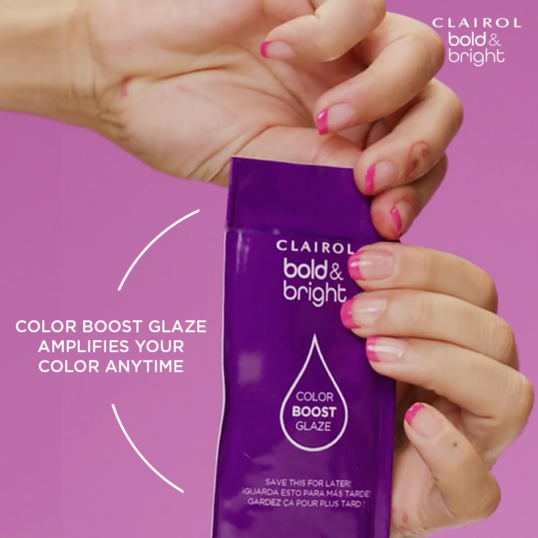 Clairol Bold & Bright Permanent Hair Dye, 67 Chocolate Hair Color | Intense Vibrancy + Moisturizing Shine | Includes Color Boost Glaze to Amplify Color Anytime | Pack of 1