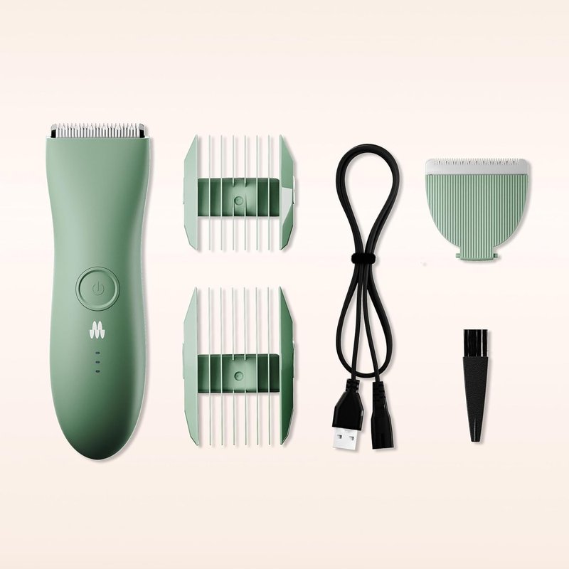 MERIDIAN The Trimmer Original - Body Hair Trimmer for Men, Electric Shaver for Pubic Hair, Chest, Legs & Bikini, Waterproof & Rechargeable