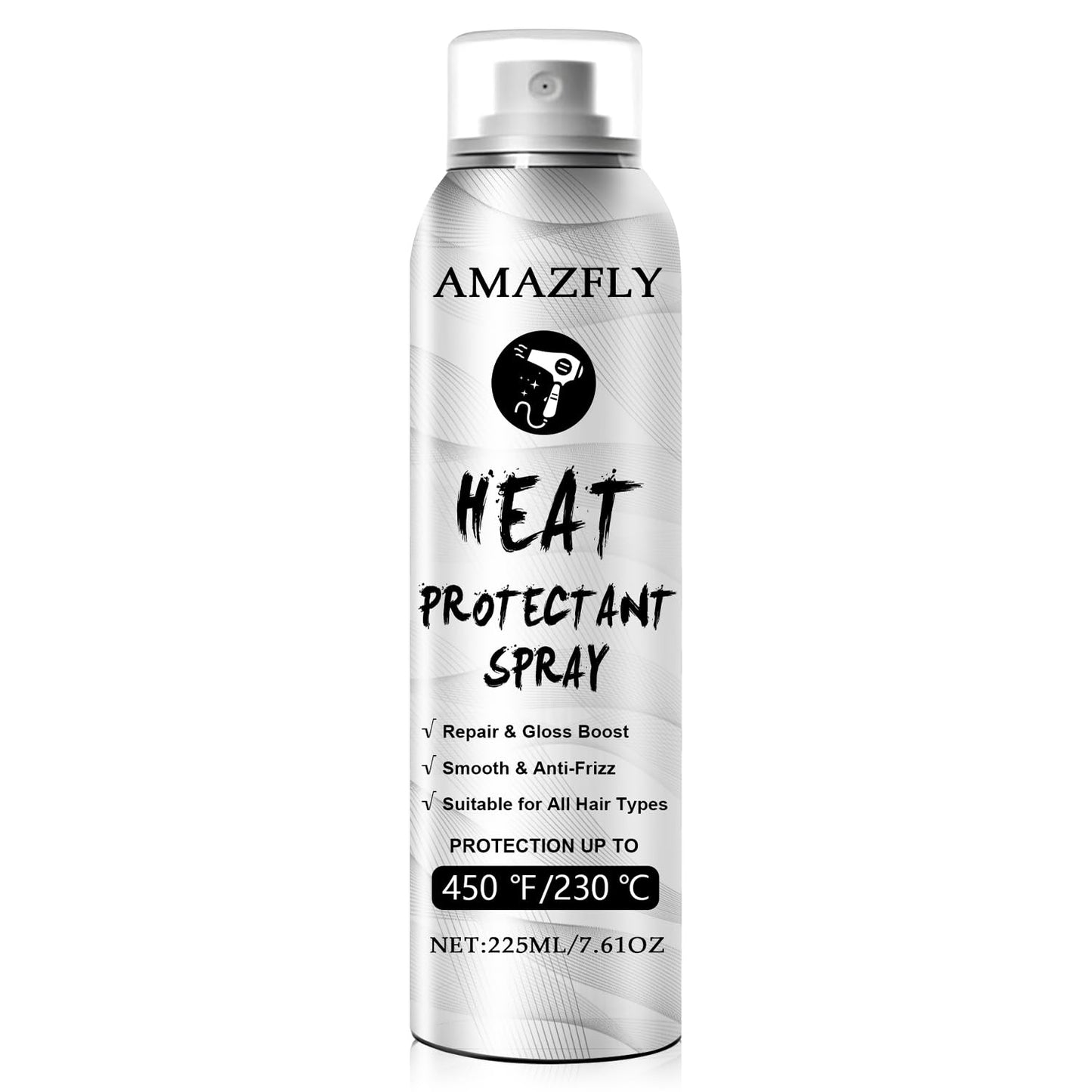 Moroccan Argan Oil Heat Protection Hair Spray - Anti-Frizz Thermal Styling for Black & Curly Hair | 7.61 OZ