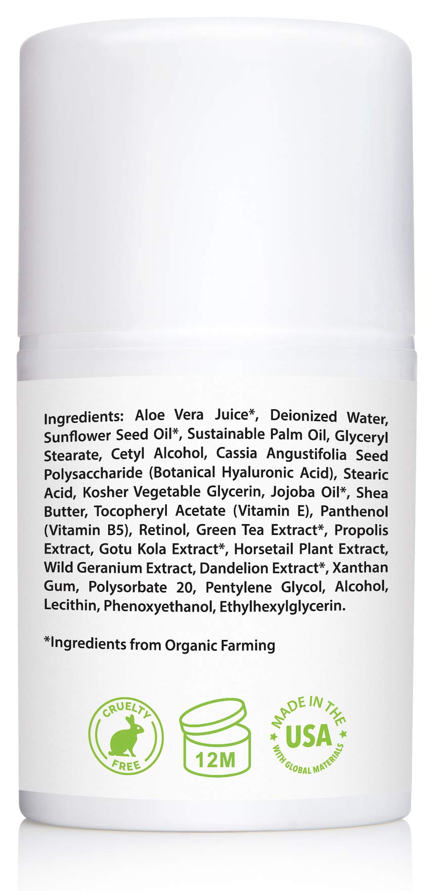 Retinol Cream for Face 2.5% with Hyaluronic Acid & Vitamins E & B5, 1.7 fl. oz. (Pack of 2)