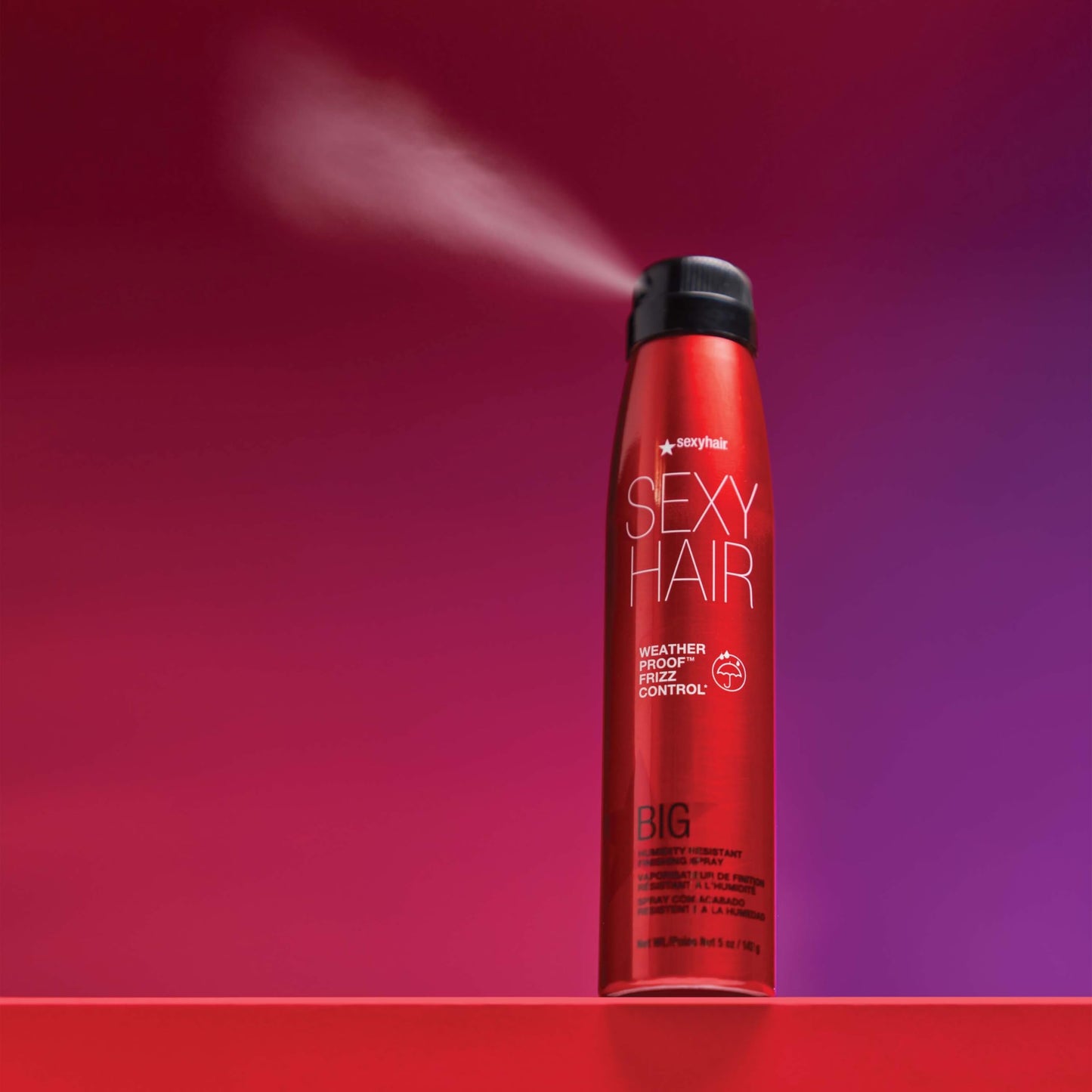 SexyHair Big Weather Proof Frizz Control Finishing Spray, 1.6 oz | Lightweight | Up to 72 Hour Humidity & Flyaways Resistance | Flexible & Adjustable Hold