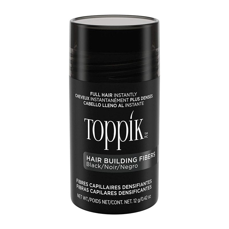 Toppik Hair Building Fibers - Instant Thicker Hair Solution | 12g Black
