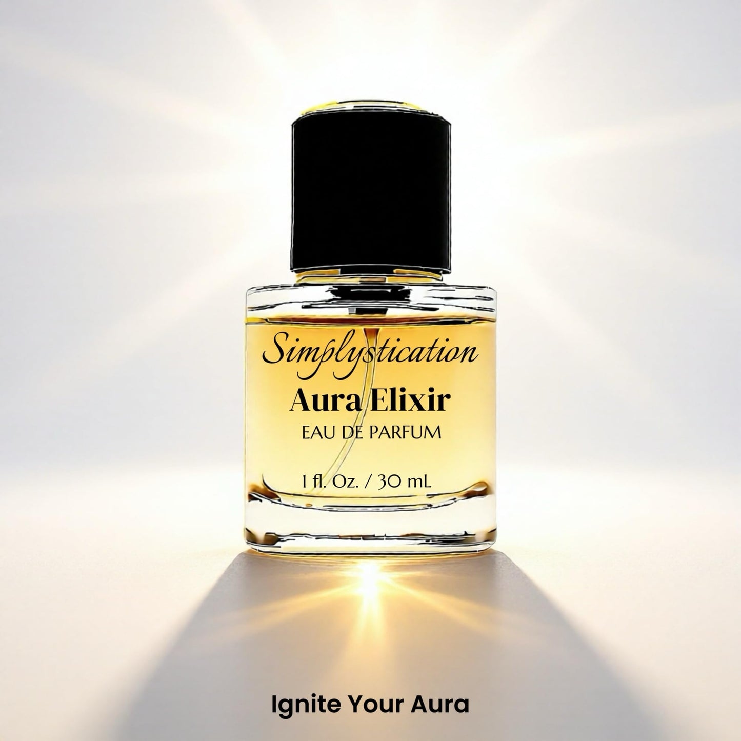 Simplystication - Aura Elixir Eau de Parfum Spray – Inspired by B.accarat R.ouge 540, Luxury Fragrance, Unisex Amber-Saffron Scent, Eau de Parfum, 1 Fl Oz (30ml)