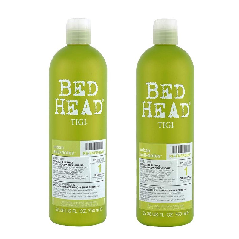 TIGI - BedHead Urban anti+dotes Level 1 - Re-Energize Shampoo & Conditioner Tween Duo 2x 750ml by TIGI