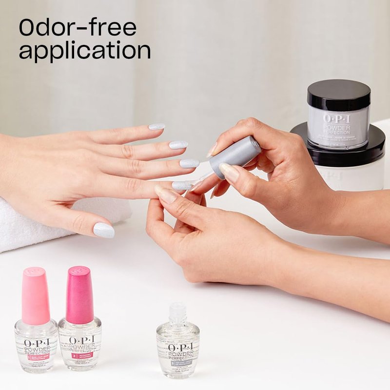 OPI Powder Perfection Suzi & the Arctic Fox Opaque Dark Gray Crème Nail Dipping Powder Acrylic Alternative
