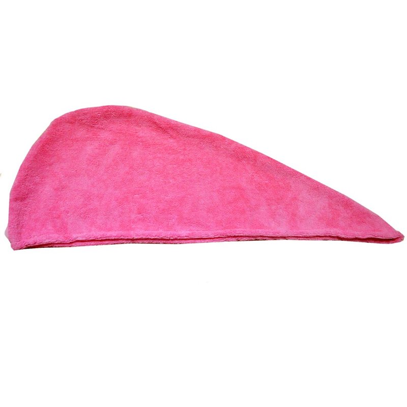 Queena Women Microfiber Bath Towel Wrap & Hair Turban Adjustable Spa Shower Cover Up,Pink